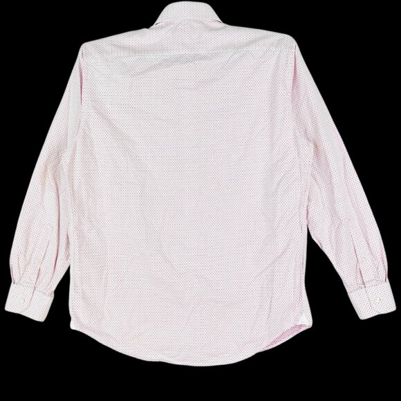 Robert Graham Men's Pink & White Long-Sleeve Button-Up Shirt Size 17 Collar - Picture 2 of 11